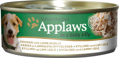 APPLAWS狗啫喱罐頭 – 雞柳, 羊肉156G