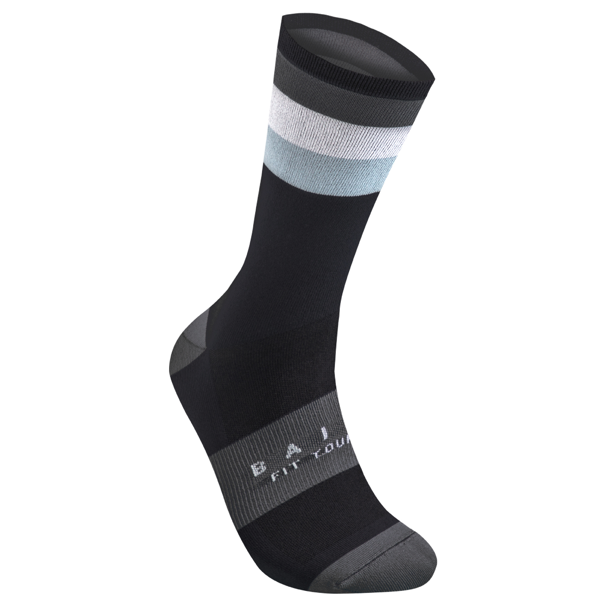 運動襪 平行線 黑