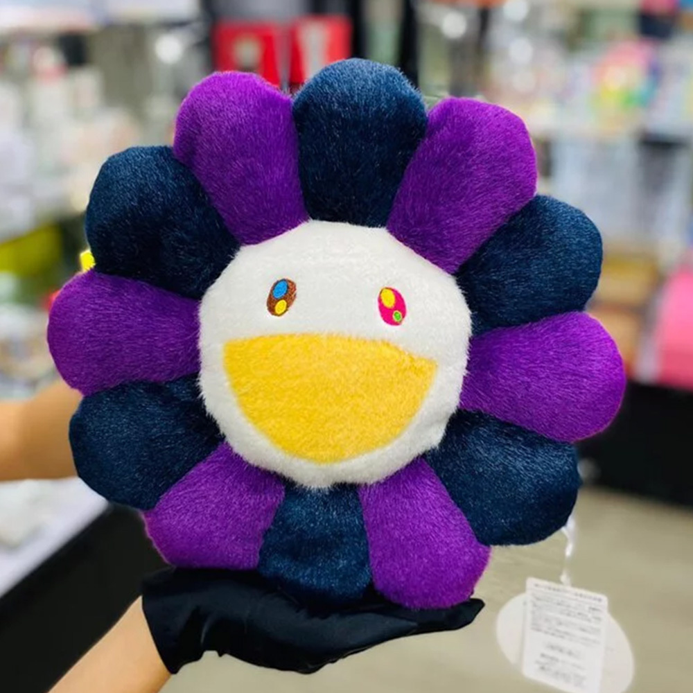 30cm / 60cm Takashi Murakami Flower Cushion (Purple & White)