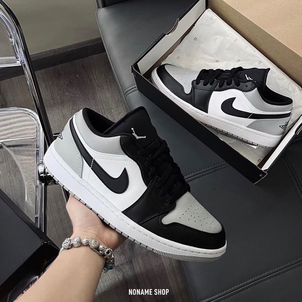 NIKE Air Jordan 1 Low "SHADOW TOE"  GS 黑灰 低筒