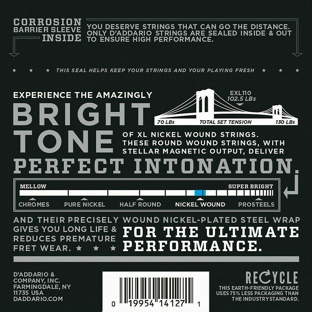 D Addario EXL110BT Balanced Tension 10-46 張力平衡 電吉他弦