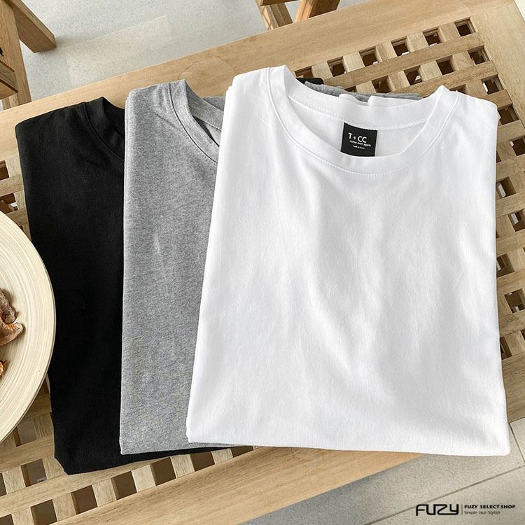 不修邊 寬肩 背心 素面百搭短袖 【 FUZY 】 - S201552