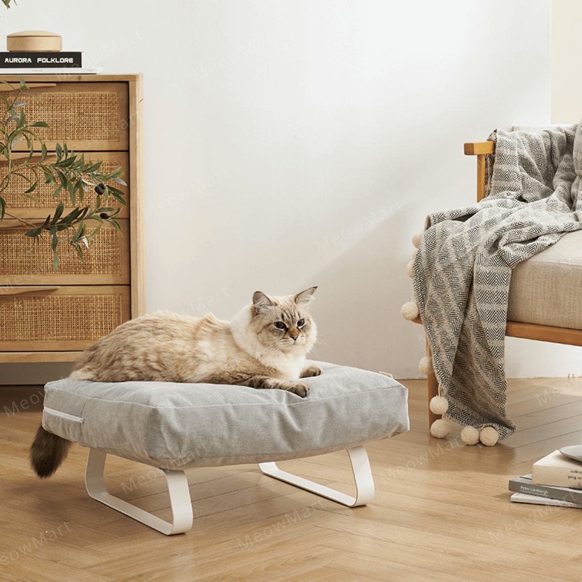 CatS 防水布鐵藝懸浮貓床 (防水防尿不痴毛)