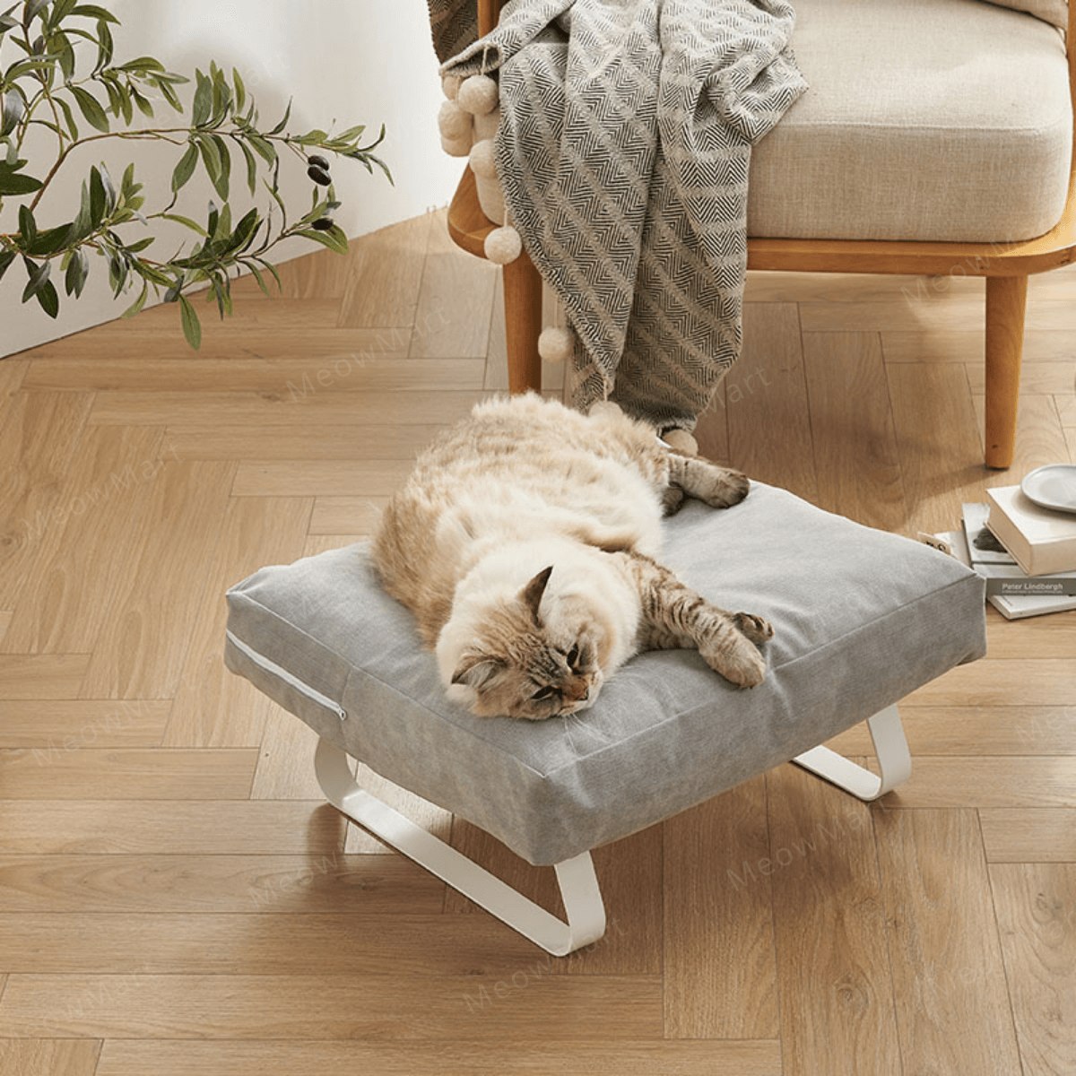 CatS 防水布鐵藝懸浮貓床 (防水防尿不痴毛)