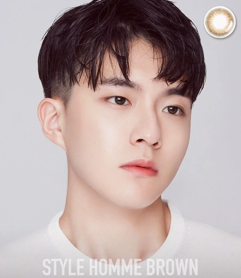 [預訂][月拋] LENSME STYLE HOMME 每月拋棄彩妝隱形眼鏡｜2片 (Brown)