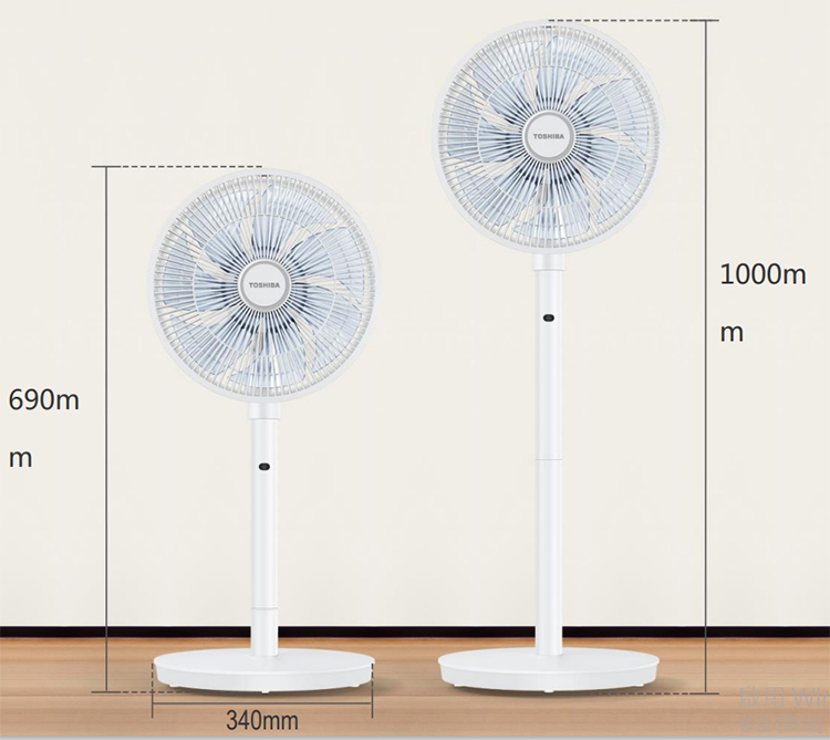 Toshiba 東芝 12吋2合1座地座檯電風扇連遙控 F-LYA20(W)HKG