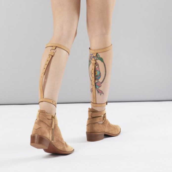 Bijoux Indiscrets MAZE 後腿束縛皮帶 啡色