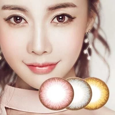 [預訂][月拋] LENSME SUGAR PEARL 每月拋棄彩妝隱形眼鏡｜2片 (Mango tea-Brown)