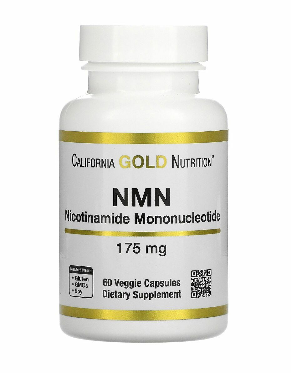 美國California Glod Nutrition NMN β-煙醯胺175 毫克, 60 粒膠囊
