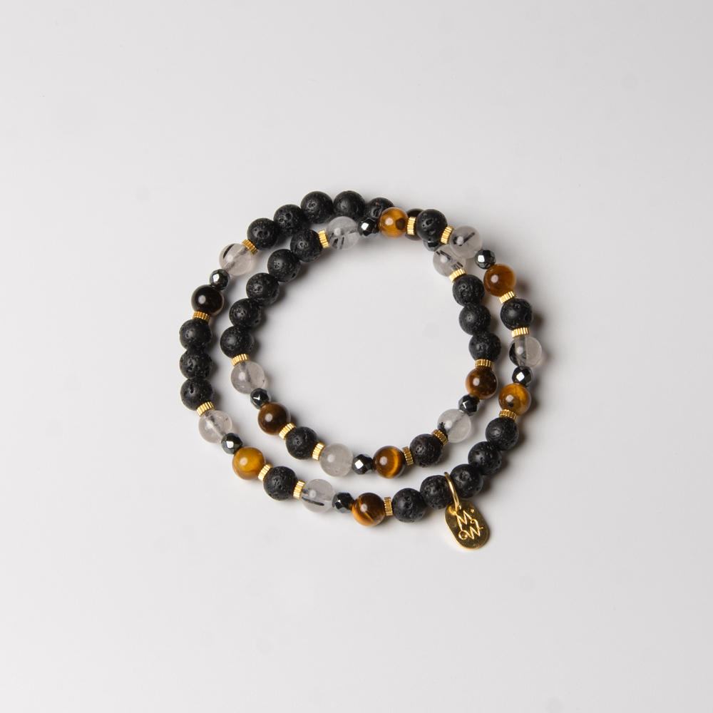 Crystal bracelet｜C1301-Dark samurai's soul