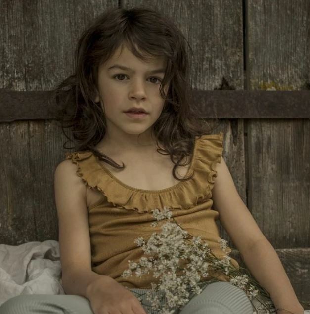 MINIMALISMA 絲綢荷葉領背心 Herdis-Golden Leaf 蜜糖棕