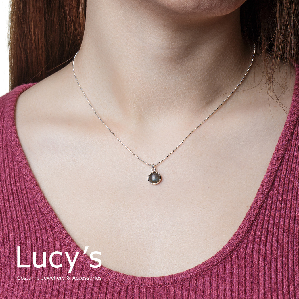 925純銀 圓圓 項鍊 (二色) (97697/97699)