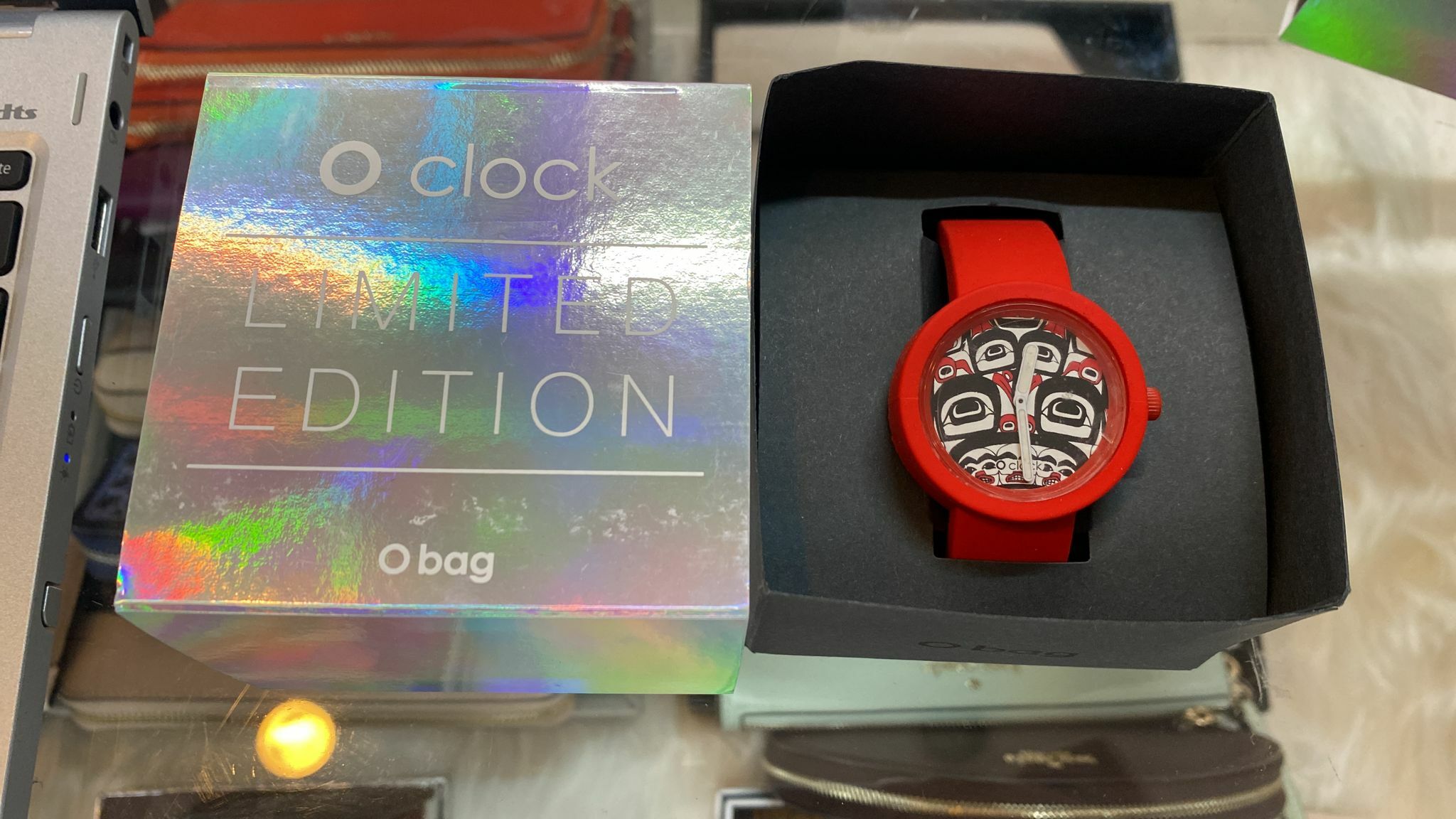 [S] O BAG OCLOCK LIMITED EDITION TRENDY WATCH, ORANGE DARUMA, EOB187 [FINAL SALE] (SOB10)
