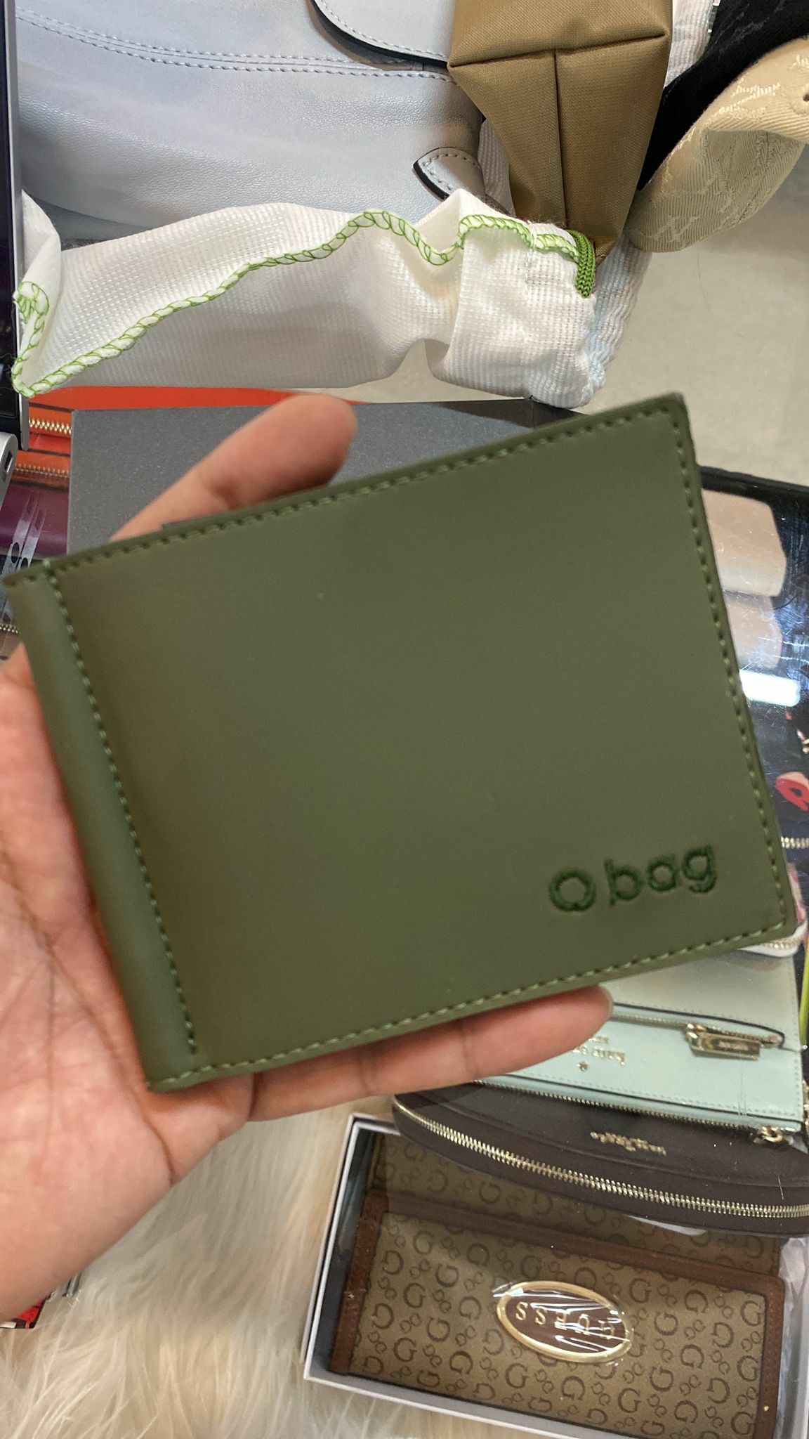 [S] O BAG WALLET, GREEN, EOB165 [FINAL SALE] (SOB15)