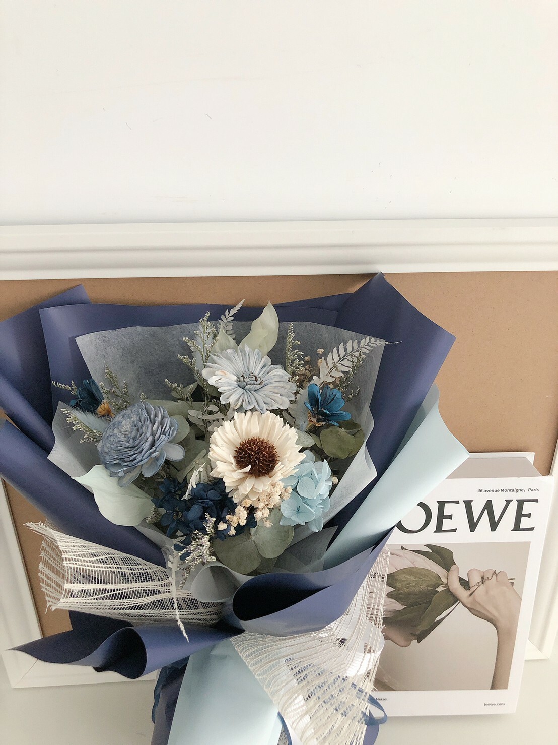 畢業季花束 - 海軍藍