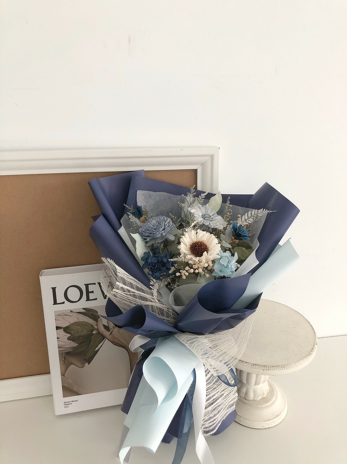 畢業季花束 - 海軍藍