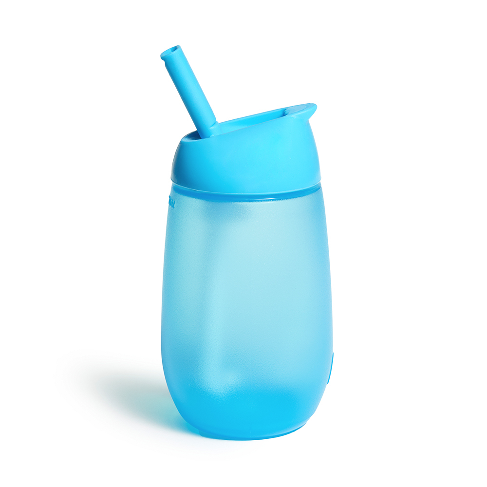 Easy扣矽膠吸管杯296ml-藍