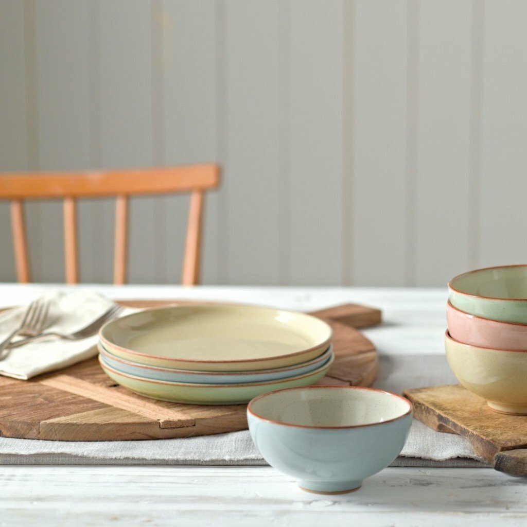 英國 Denby｜典藏 4色早餐邊盤禮盒 21cm