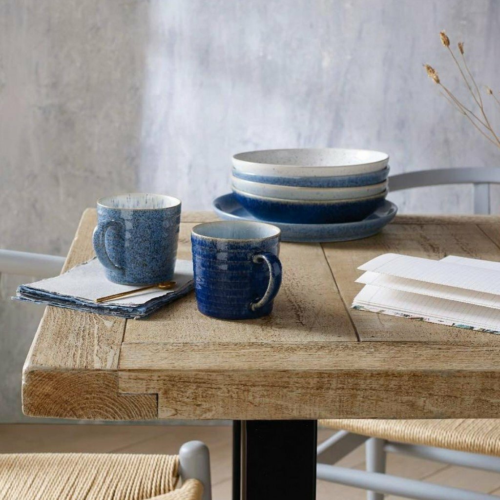 英國 Denby｜藍色藝匠 2色馬克杯禮盒 0.4ltr