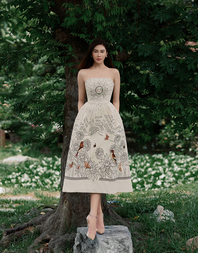 大地之母 平口洋裝