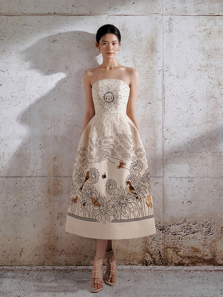 大地之母 平口洋裝