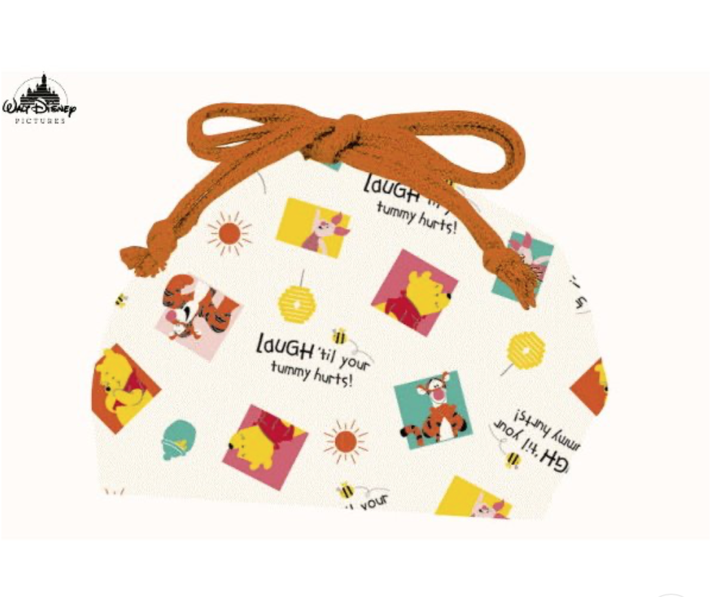 日本 Winnie The Pooh 拉繩午餐袋