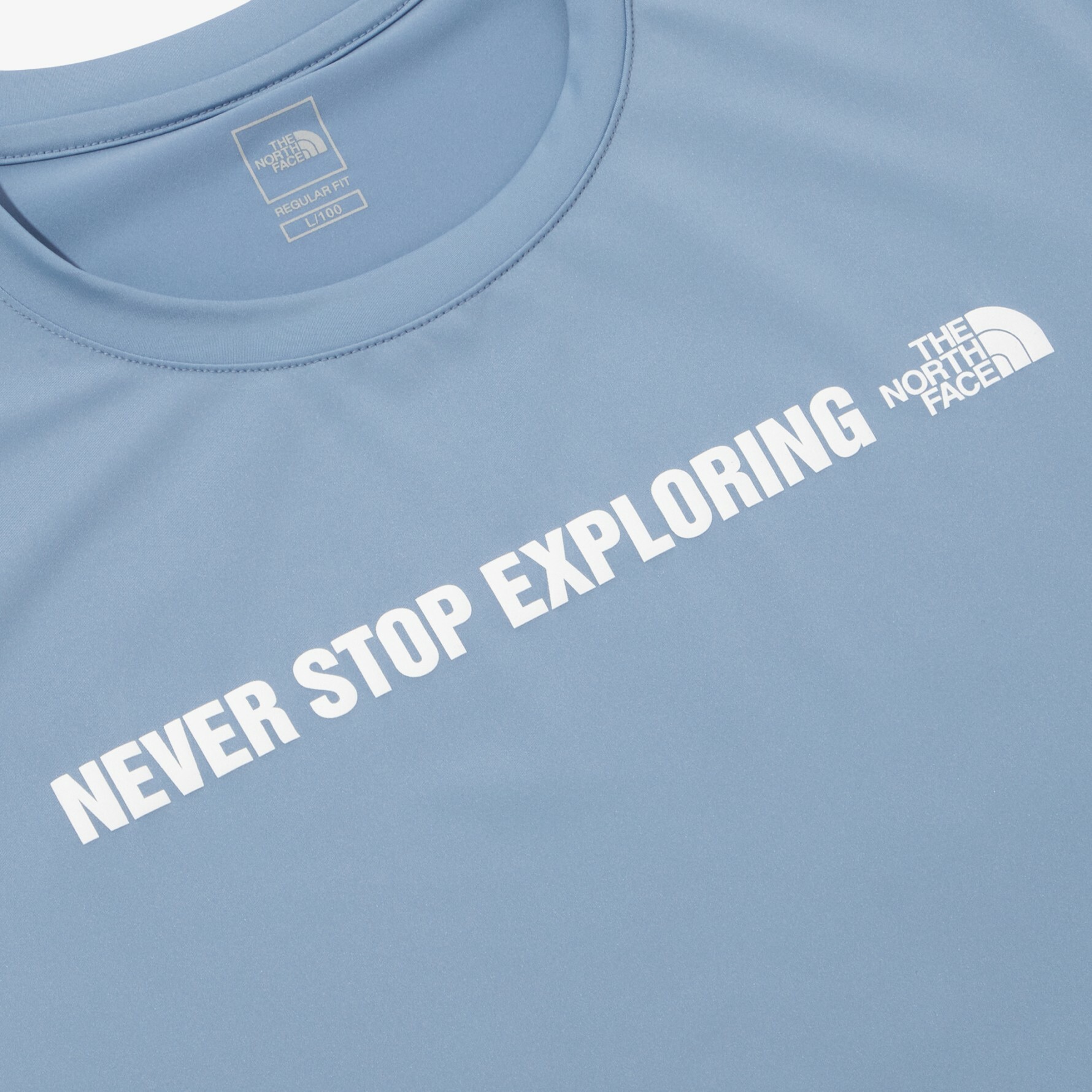 【吉米.tw】韓國代購 THE NORTH FACE MINUS TECH 涼感 運動 短袖 短T 藍 NT7UN44C