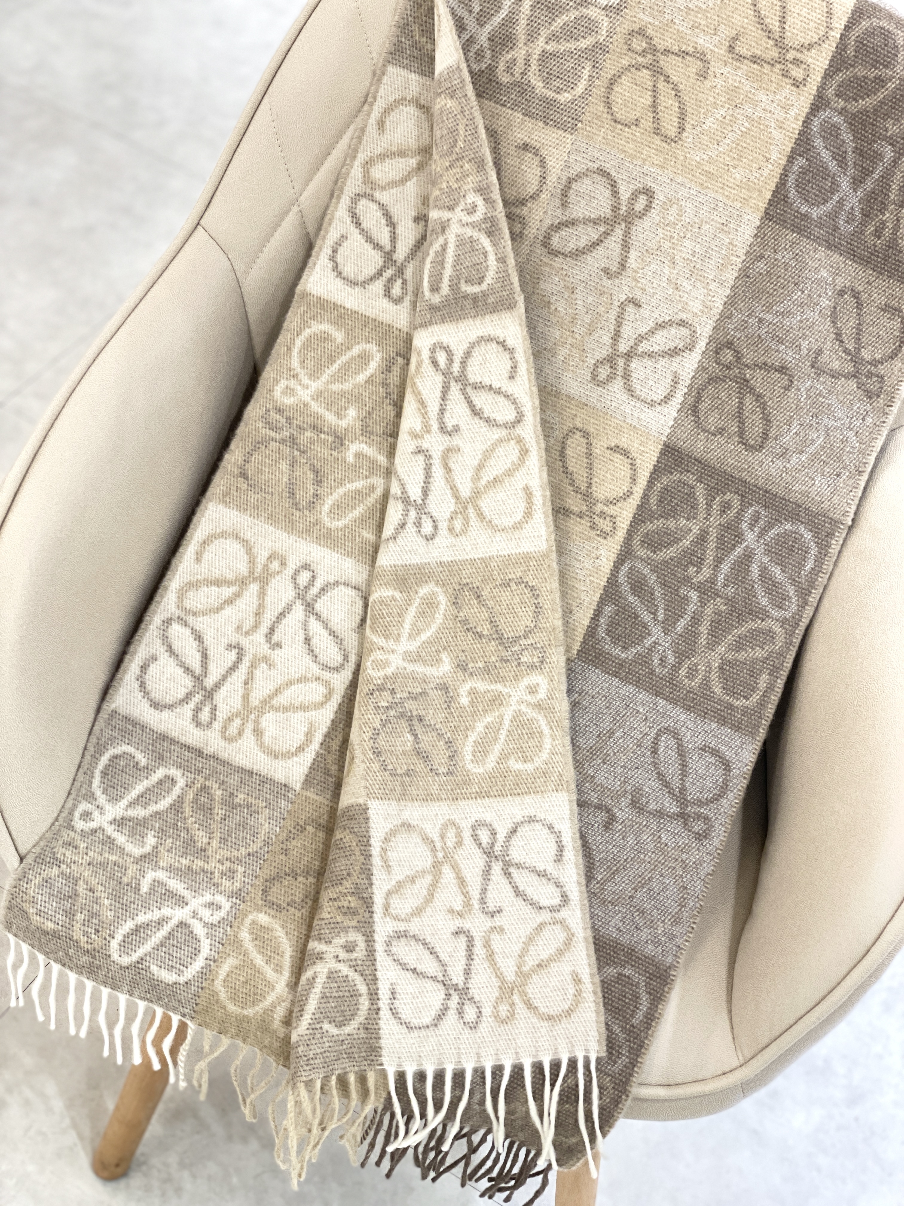 LOEWE Checkerboard Scarf