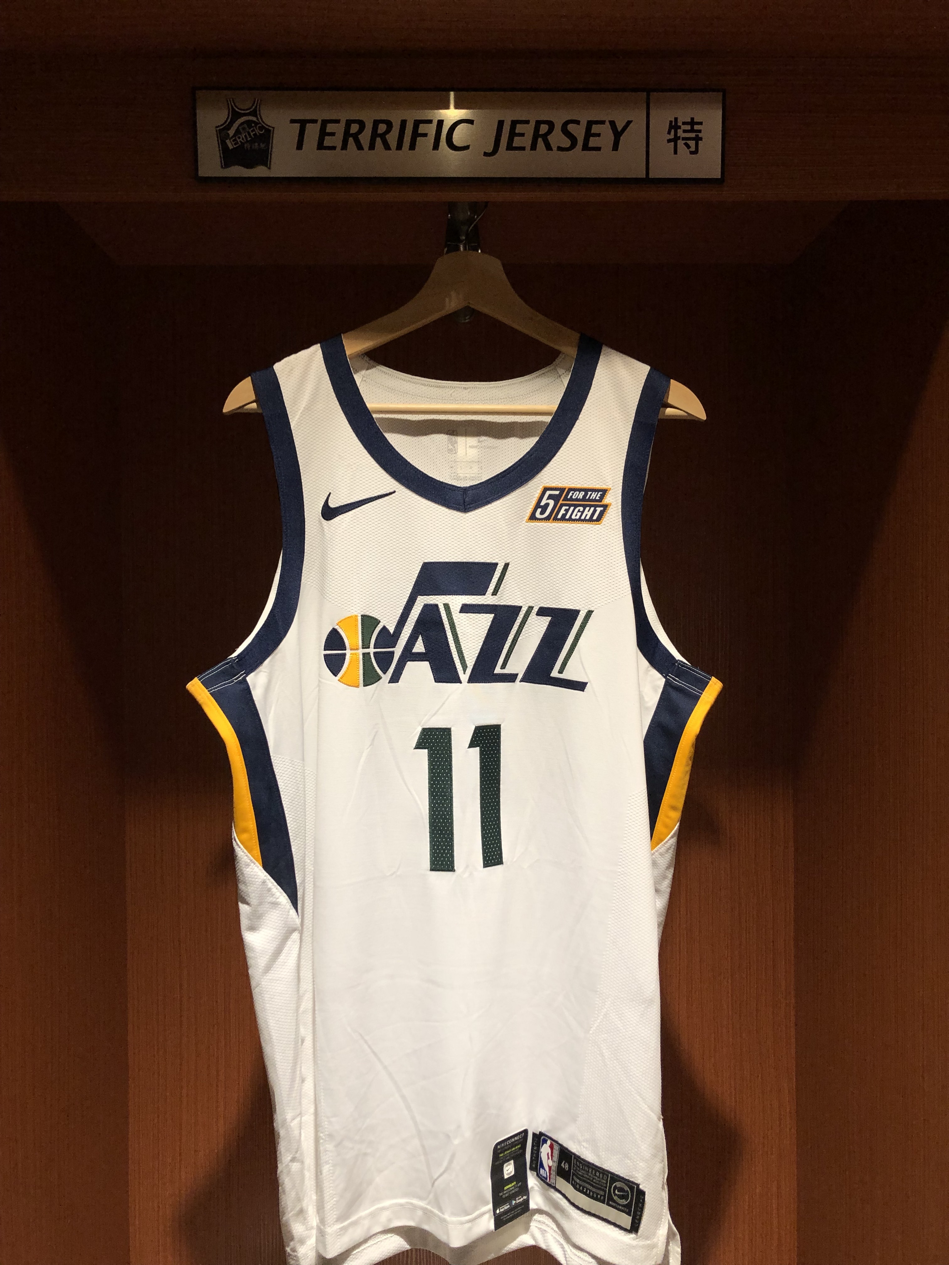 NBA球衣 Mike Conley 猶他爵士白 Association Nike Authentic 球員版 電繡 含贊助商標 全新