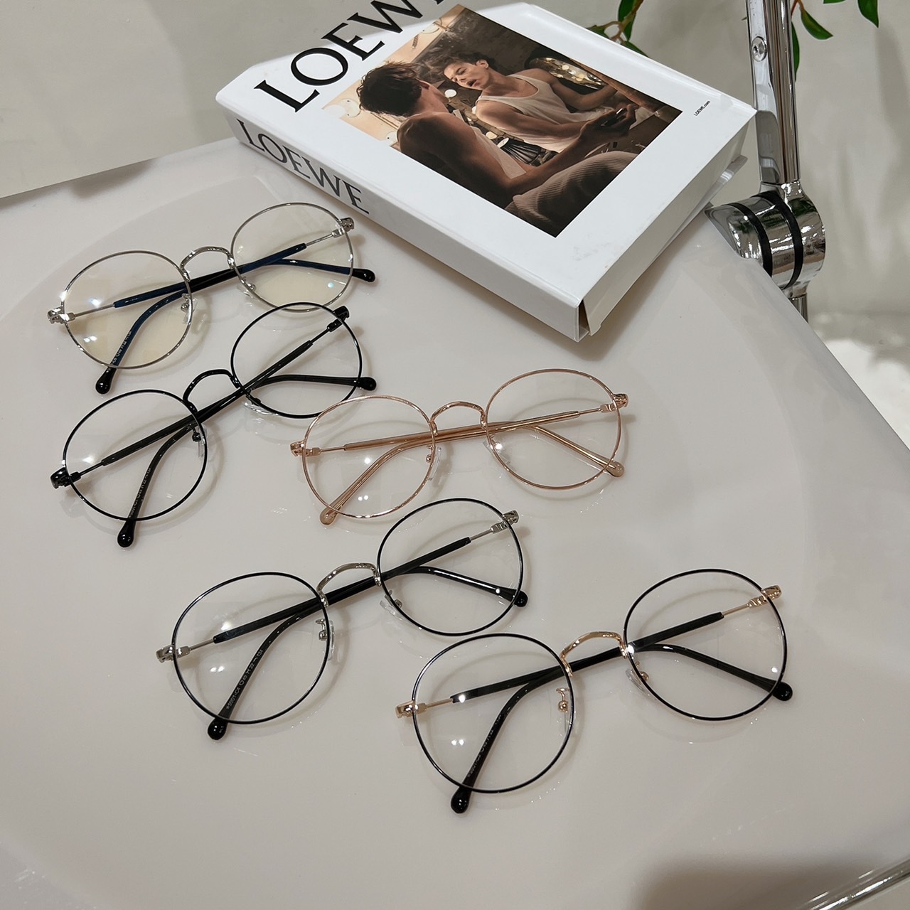 9901韓國圓框眼鏡/五色