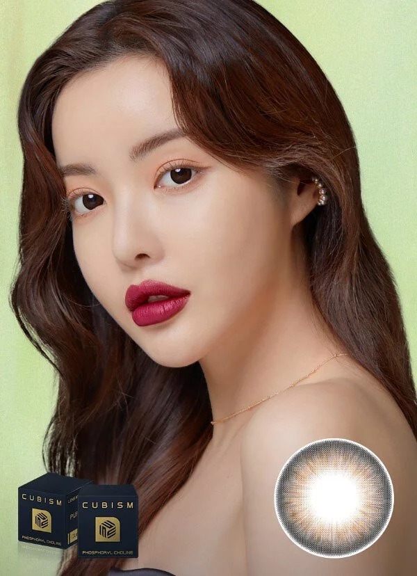 [預訂][季拋] LENSME CUBISM PURSFIT 每季拋棄彩妝隱形眼鏡｜2片 (BIG MOON CHOCO)