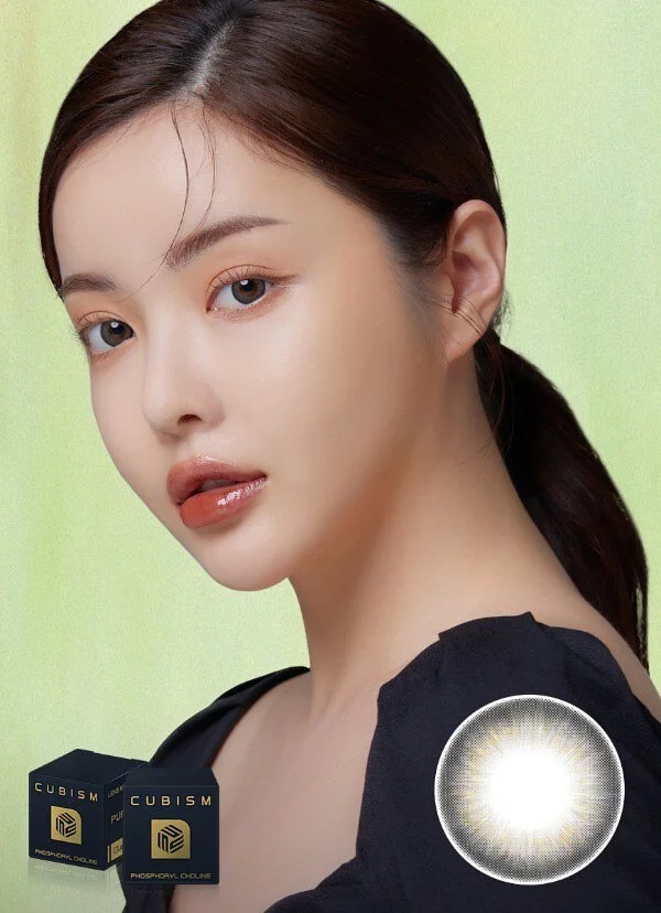 [預訂][季拋] LENSME CUBISM PURSFIT 每季拋棄彩妝隱形眼鏡｜2片 (Big Moon Gray)