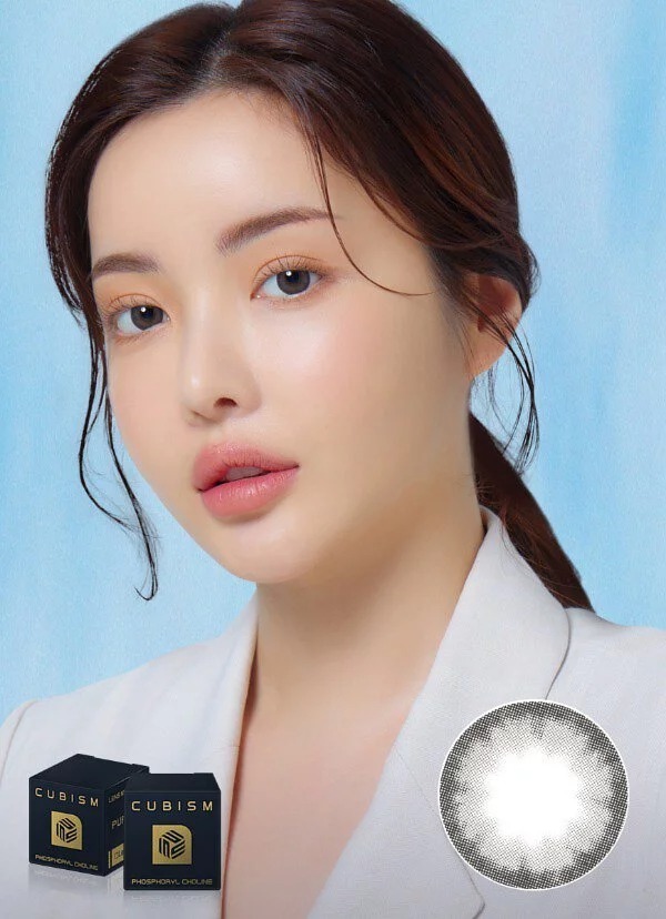 [預訂][季拋] LENSME CUBISM PURSFIT 每季拋棄彩妝隱形眼鏡｜2片 (CLOUD GRAY)