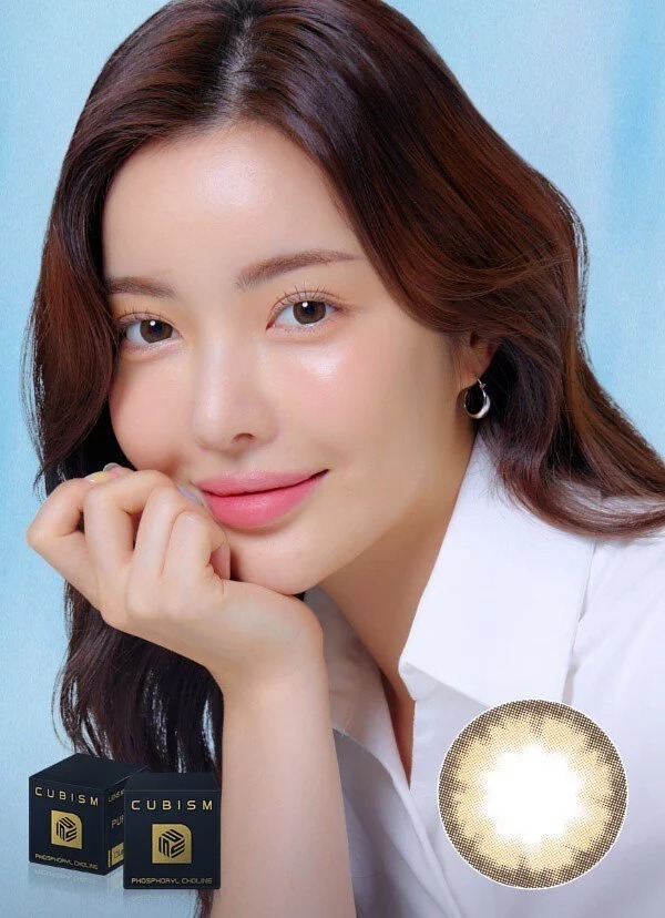 [預訂][季拋] LENSME CUBISM PURSFIT 每季拋棄彩妝隱形眼鏡｜2片 (CLOUD Brown)