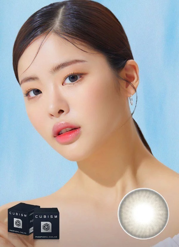 [預訂][季拋] LENSME CUBISM PURSFIT 每季拋棄彩妝隱形眼鏡｜2片 (RREBEL GRAY)