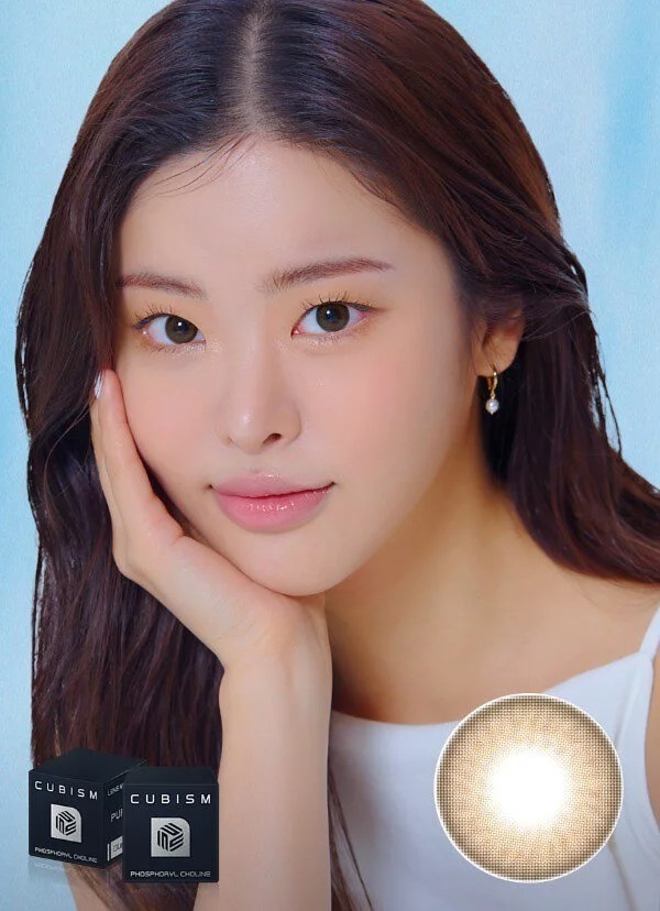 [預訂][季拋] LENSME CUBISM PURSFIT 每季拋棄彩妝隱形眼鏡｜2片 (RREBEL BROWN)