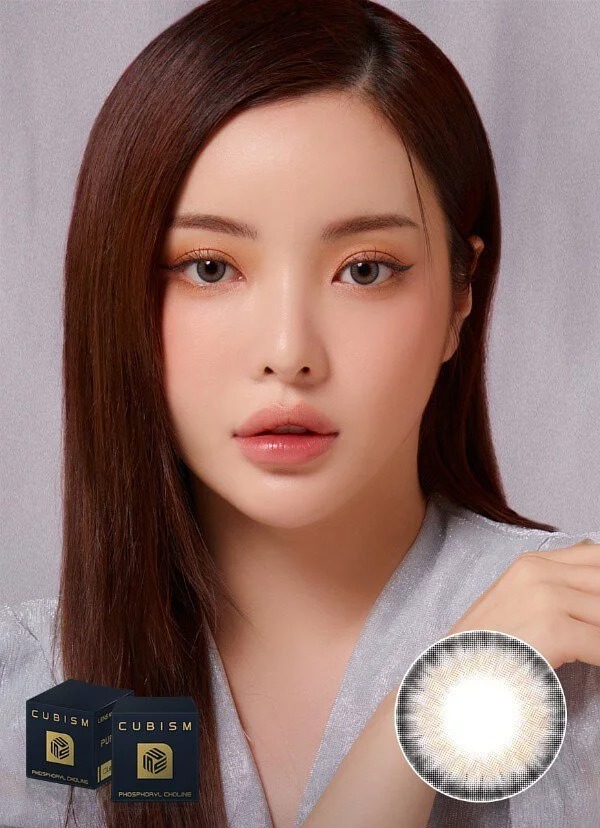 [預訂][季拋] LENSME CUBISM PURSFIT 每季拋棄彩妝隱形眼鏡｜2片 (RITEE GRAY)