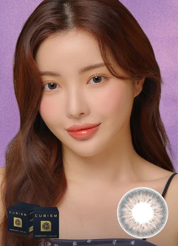 [預訂][季拋] LENSME CUBISM PURSFIT 每季拋棄彩妝隱形眼鏡｜2片 (Hippie Gray)