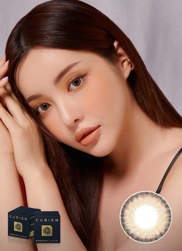 [預訂][季拋] LENSME CUBISM PURSFIT 每季拋棄彩妝隱形眼鏡｜2片 (RITEE Brown)