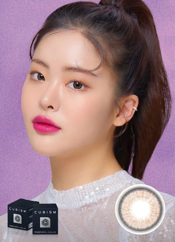 [預訂][季拋] LENSME CUBISM PURSFIT 每季拋棄彩妝隱形眼鏡｜2片 (LYRICAL BROWN)