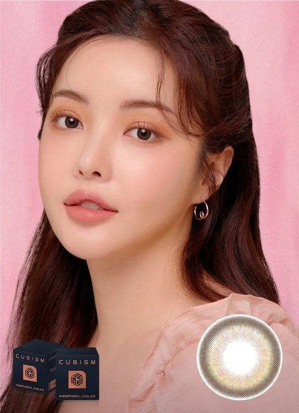 [預訂][季拋] LENSME CUBISM PURSFIT 每季拋棄彩妝隱形眼鏡｜2片 (Vrosy Brown)