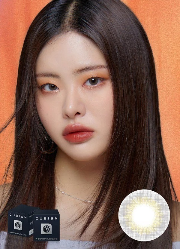 [預訂][季拋] LENSME CUBISM PURSFIT 每季拋棄彩妝隱形眼鏡｜2片 (WITTY WARMGRAY)