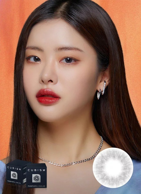 [預訂][季拋] LENSME CUBISM PURSFIT 每季拋棄彩妝隱形眼鏡｜2片 WITTY COOLGRAY)