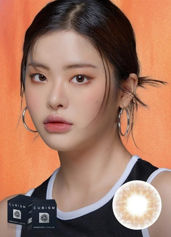 [預訂][季拋] LENSME CUBISM PURSFIT 每季拋棄彩妝隱形眼鏡｜2片 (Witty Brown)