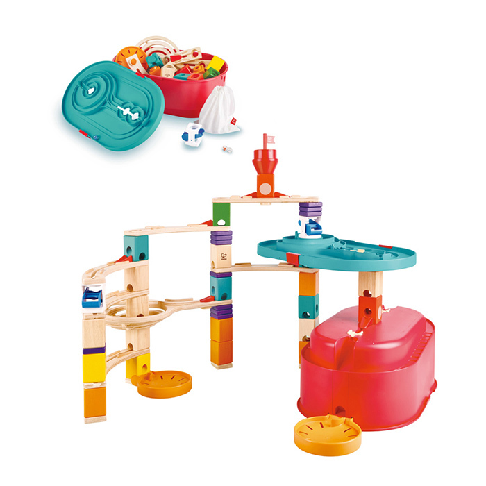 Hape Quadrilla Stack Track Bucket Set, E6027