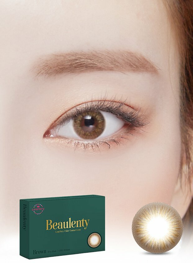 LensVery Beaulenty 季拋彩妝隱形眼鏡｜每盒1片 ( Brown )