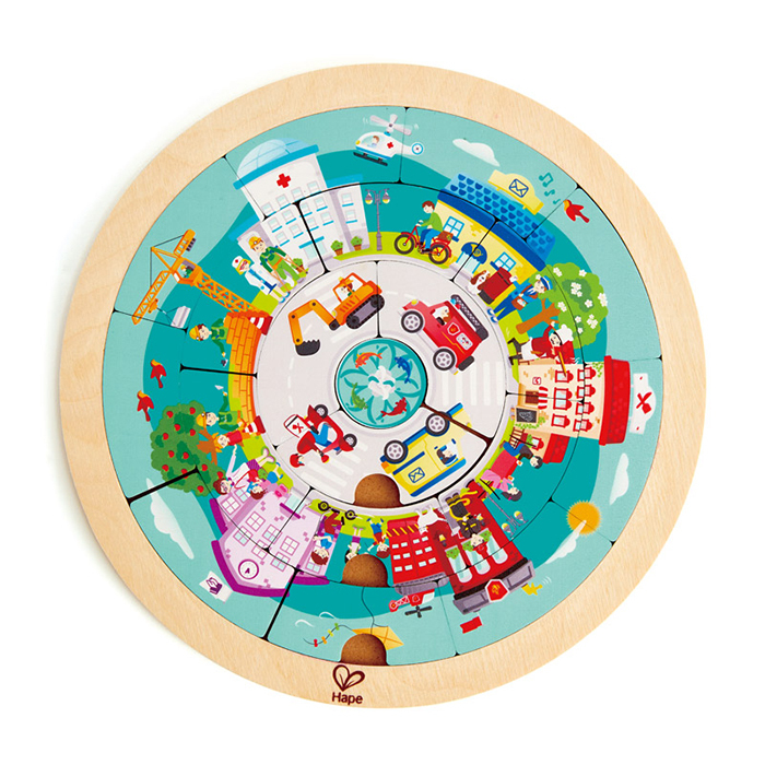 Hape Jobs Roundabout Puzzle, E1624