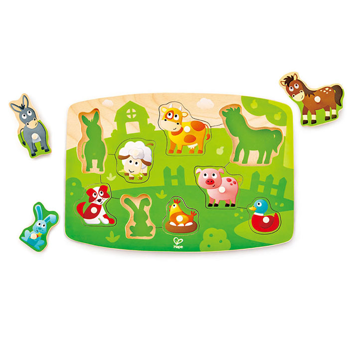 Hape Farmyard Peg Puzzle, E1408