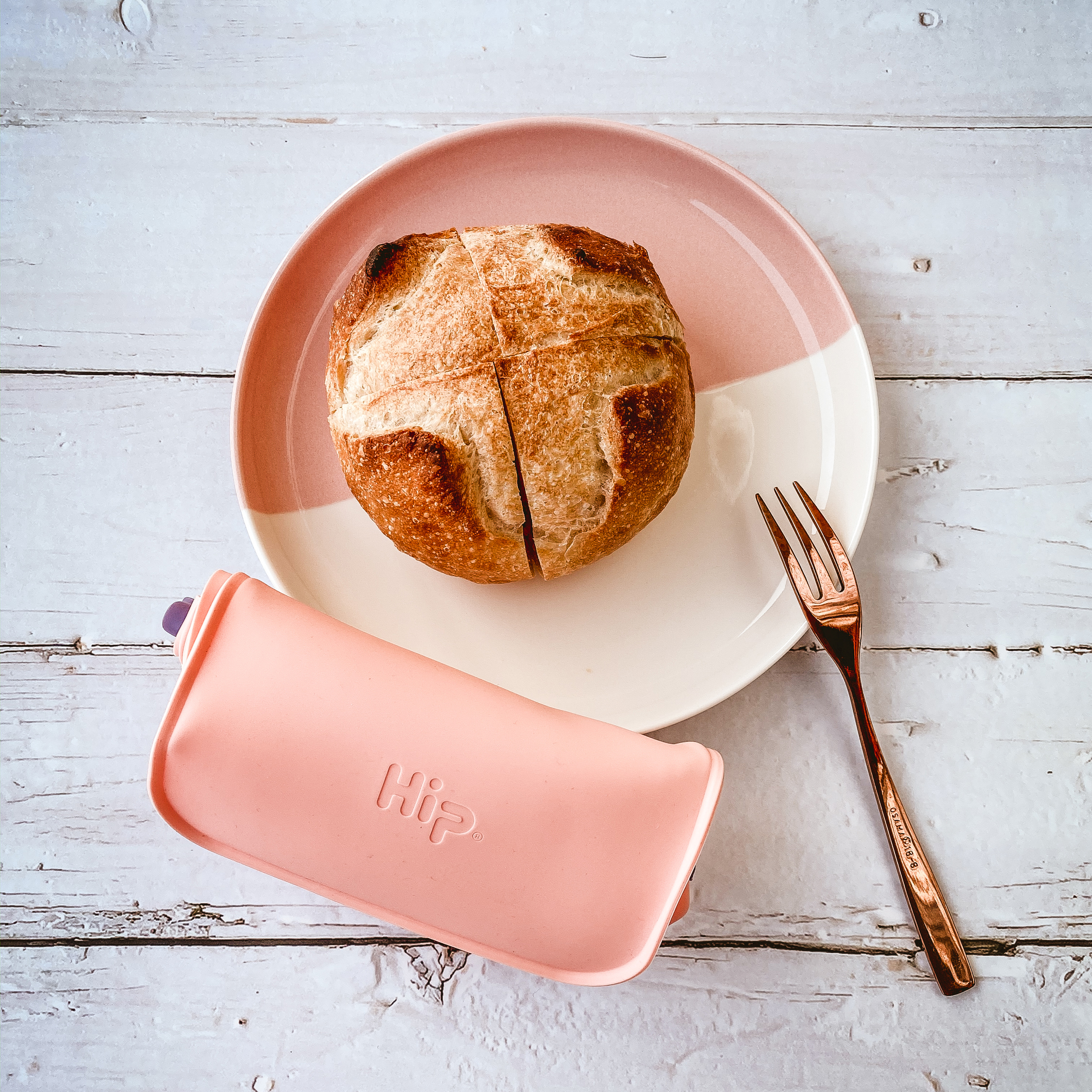 Hip 果凍隨手袋大 珊瑚粉