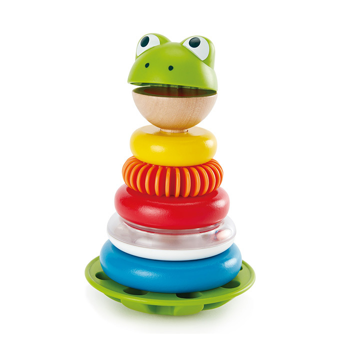 Hape Mr. Frog Stacking Rings, E0457